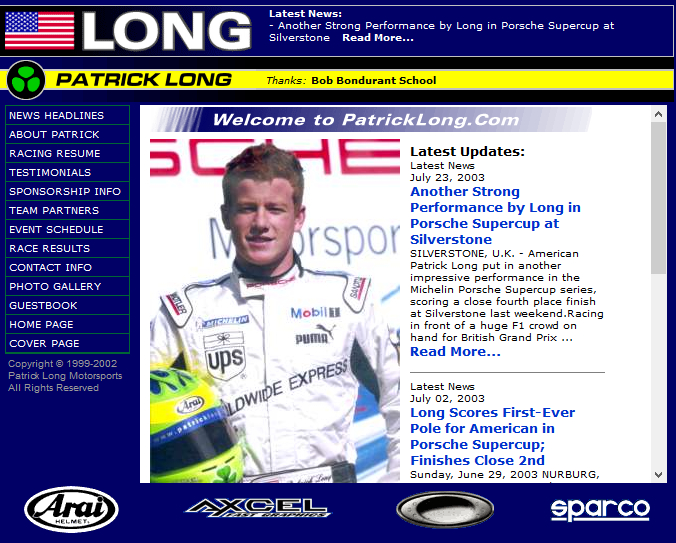 Screenshot 2003 Patricklong.com