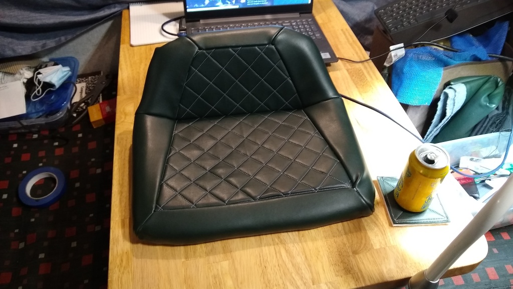 Practice work on a seat cover